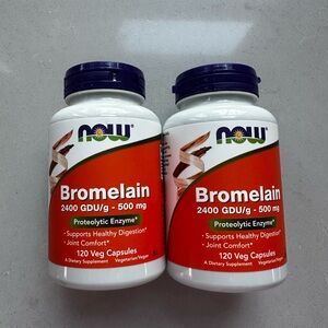 NOW Bromelain 2400 GDUs 500 mg Capsules